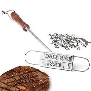 $14! Brand New - Grilling Wembley Beef-up Branding Iron with 52 Movable Letters
